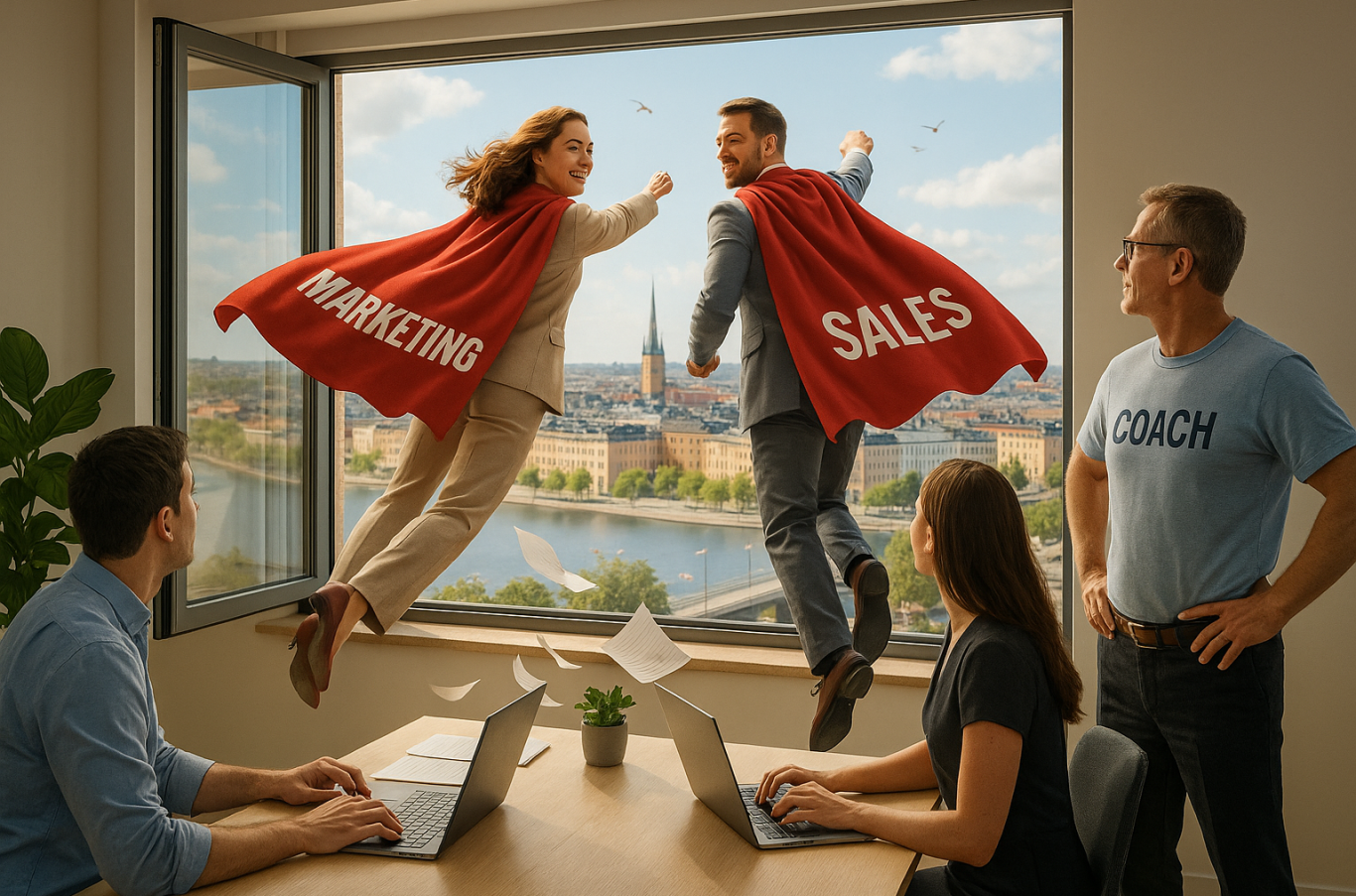 Le - det blev just roligare på jobbet Marknads- och säljavdelningen får superkrafter genom att använda AI-stöd bättre